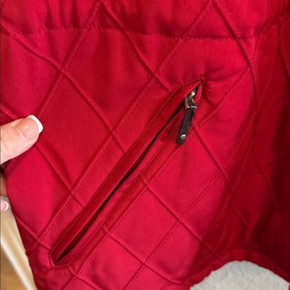 Pacific Trail Vibrant Red Quilted Zip Jacket size 2X removable hood - Picture 6 of 9